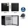 Devanti 31L Compact Upright Freezer, Freestanding Vertical Design, Black, Energy Efficient with Reversible Door