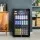 Devanti 115L Black Bar Fridge with Glass Door, LED Light, Adjustable Shelves, Lock & Eco-Friendly Refrigerant