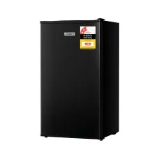 Devanti Bar Fridge, Black, 95L, Portable & Energy-Efficient, Adjustable Temp Levels, Eco-Friendly for Indoor/Outdoor Use