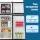 Devanti 122L Two Door Bar Fridge with Freezer, Black - Compact, Freestanding Design, 7-Stage Temp Control, LED Light