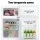 Devanti 80L Bar Fridge Mini Freezer White, Energy Efficient, Dual Zone, 6 Level Temp Control, LED, Crisper Drawer