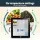 Devanti 40L Bar Fridge Glass Door Mini Fridge Countertop Cooler Black 2-14°C Adjustable Shelves and LED Light