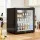Devanti 40L Bar Fridge Glass Door Mini Fridge Countertop Cooler Black 2-14°C Adjustable Shelves and LED Light