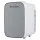 Glacio 13L Mini Fridge Portable Cooler/Warmer, Dual Power, Quiet, Tempered Glass, White, Ideal for Skincare & Snacks