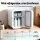 Glacio 13L Mini Fridge Portable Cooler/Warmer, Dual Power, Quiet, Tempered Glass, White, Ideal for Skincare & Snacks
