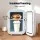 Glacio 13L Mini Fridge Portable Cooler/Warmer, Dual Power, Quiet, Tempered Glass, White, Ideal for Skincare & Snacks