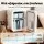 Glacio 22L Mini Fridge Portable Cooler & Warmer, White, Dual Power 12V/220V, Quiet, Compact, Tempered Glass Door