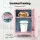 Glacio 4L Pink Mini Fridge: Skincare Beauty Cooler & Warmer with LED Mirror, Dual Power, Quiet & Portable Design