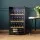 Devanti Wine Fridge Cooler, Black, 34 Bottles, 80L, Compression Cooling, UV-Resistant Glass, Touch Control