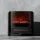 Devanti Electric Fireplace Heater, ABS & Metal, 34.5x20x36cm, Black, 2000W, Freestanding, 3D Flame, Timer,