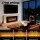 Devanti Electric Fireplace Insert 3D Flame Wall Mounted Recessed 1800W Remote Control 92cm Black 220-240V
