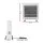 Devanti 2200W Infrared Radiant Portable Electric Heater White Quartz Elements Adjustable Thermostat Silent