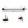 Devanti 2 Pack Electric Radiant Strip Heaters 3000W Infrared IP65 Black and Silver with Remote Control
