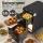 Devanti 11L Dual Zone Air Fryer Oven, Stainless Steel, 1700W, 2 x 5.5L Baskets, 13 Presets, Touch