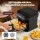 Devanti 5.5L Clear Glass Air Fryer 1200W Touch Control 8 Presets 40–200°C Black Compact Design and Easy Clean