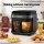 Devanti 5.5L Clear Glass Air Fryer 1200W Touch Control 8 Presets 40–200°C Black Compact Design and Easy Clean