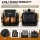Devanti 2-in-1 Dual Zone Air Fryer 5.5L with 4L Glass Basket and 1.5L Top Grill Touch Control Panel 1500W