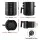 Devanti 4L Air Fryer 1500W Knob Control, 80-200°C Temp, 60-Min Timer, Non-Stick, Oil-Free, Black,
