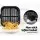 Devanti 7L Air Fryer - Black Stainless Steel, LCD Touch Control, Oil-Free Cooking, 8 Presets, 1700W Power