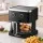 Devanti 4.5L Glass Air Fryer 1350W Dual Knob Controls 80-200°C 60-Minute Timer Black