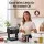 Devanti 4.5L Glass Air Fryer 1350W Dual Knob Controls 80-200°C 60-Minute Timer Black