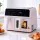 Devanti Air Fryer 9L Dual Zone 2600W, Pink - 3.5L+5.5L Baskets, 4-in-1 Functions,