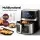 Devanti 6.5L Air Fryer with LCD Touch Panel, Clear Window, 1700W Power, Oil-Free Cooking, Dishwasher-Safe Components