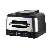 Grillz 5-in-1 Electric BBQ Grill Air Fryer 8L 2200W with Smart Temperature Probe and Dishwasher-Safe Parts