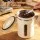 5-Star Chef 1.8 Litre Stainless Steel Coffee Bean Storage Canister with Date Tracker Valve and 30ml Scoop