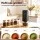 Devanti USB‑C Rechargeable Portable Coffee Grinder 40 Grind Settings Ceramic Head Black 19cm x 8cm Repurpose able