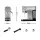 Devanti 20 Bar Espresso Coffee Machine - Silver, 1360W, Space-Saving Design, Instant Heat, Milk Frother, 0.9L Tank