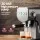 Devanti 20 Bar Espresso Coffee Machine - Silver, 1360W, Space-Saving Design, Instant Heat, Milk Frother, 0.9L Tank