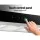 Devanti 900mm Range Hood - 90cm Wall Mounted, Black Tempered Glass, 3-Speed Touch Control, LED Lights, Strong Suction