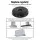 Devanti 16cm Range Hood Carbon Charcoal Filters X2 - Easy Install, Ductless Design, Fresh Kitchen Air, Replace 6 Months