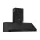 Devanti 1500mm Black Commercial BBQ Range Hood with Dual Motors, Remote Control, LED Lights, and Stainless Steel Body