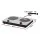 Devanti 2 Hobs Ceramic Cooktop 2400W Infrared Knob Control Black Glass 50x33x7cm Easy Clean 2 Zone Electric