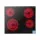 Devanti 76cm Ceramic Cooktop 5 Cooking Zones 7600W Touch Control Black Glass Surface 9 Levels 99-min Timer