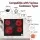 Devanti 76cm Ceramic Cooktop 5 Cooking Zones 7600W Touch Control Black Glass Surface 9 Levels 99-min Timer