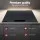 Devanti 60cm Grey Brushed-Effect Ceramic Glass Electric Cooktop 4 Zones Touch Control 6000W Timer Child Lock