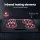 Devanti 60cm Grey Brushed-Effect Ceramic Glass Electric Cooktop 4 Zones Touch Control 6000W Timer Child Lock