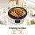 Devanti 2000W Round Ceramic Cooktop Electric Hot Plate with Detachable Grill Plate White 220 mm Glass
