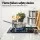 Devanti 30cm 2 Burner Gas Cooktop Built-in Glass Stove NG/LPG, Wok Burner, Flame Failure Device, Cast Iron Trivets