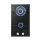 Devanti 30cm 2 Burner Gas Cooktop Built-in Glass Stove NG/LPG, Wok Burner, Flame Failure Device, Cast Iron Trivets