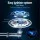 Devanti 30cm 2 Burner Gas Cooktop Stainless Steel Built in Wok Burner Flame Failure Safety Device 4.3kW