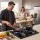Devanti 60cm 3 Burner Gas Cook-top LPG Natural Gas Electric Ignition Glass Hob Cast Iron Pan Supports Black