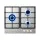 Devanti 60cm 3 Burner Gas Cook-top 6.45kW Stainless Steel Hob with Electric Ignition Silver