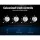Devanti 60cm Gas Cooktop 4 Burner Black Tempered Glass Surface with Cast Iron Grates, LPG Conversion Kit Included