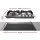 Devanti 60cm Gas Cooktop 4 Burner Stainless Steel, Cast Iron Grates, Wok Burner, Safety Lock, LPG Compatible