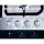 Devanti 60cm Gas Cooktop 4 Burner Stainless Steel, Cast Iron Grates, Wok Burner, Safety Lock, LPG Compatible