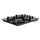 Devanti 60cm Black Tempered Glass Gas Cooktop Stove Hob with 4 Burners, Cast Iron Grates, LPG Conversion Kit Included
